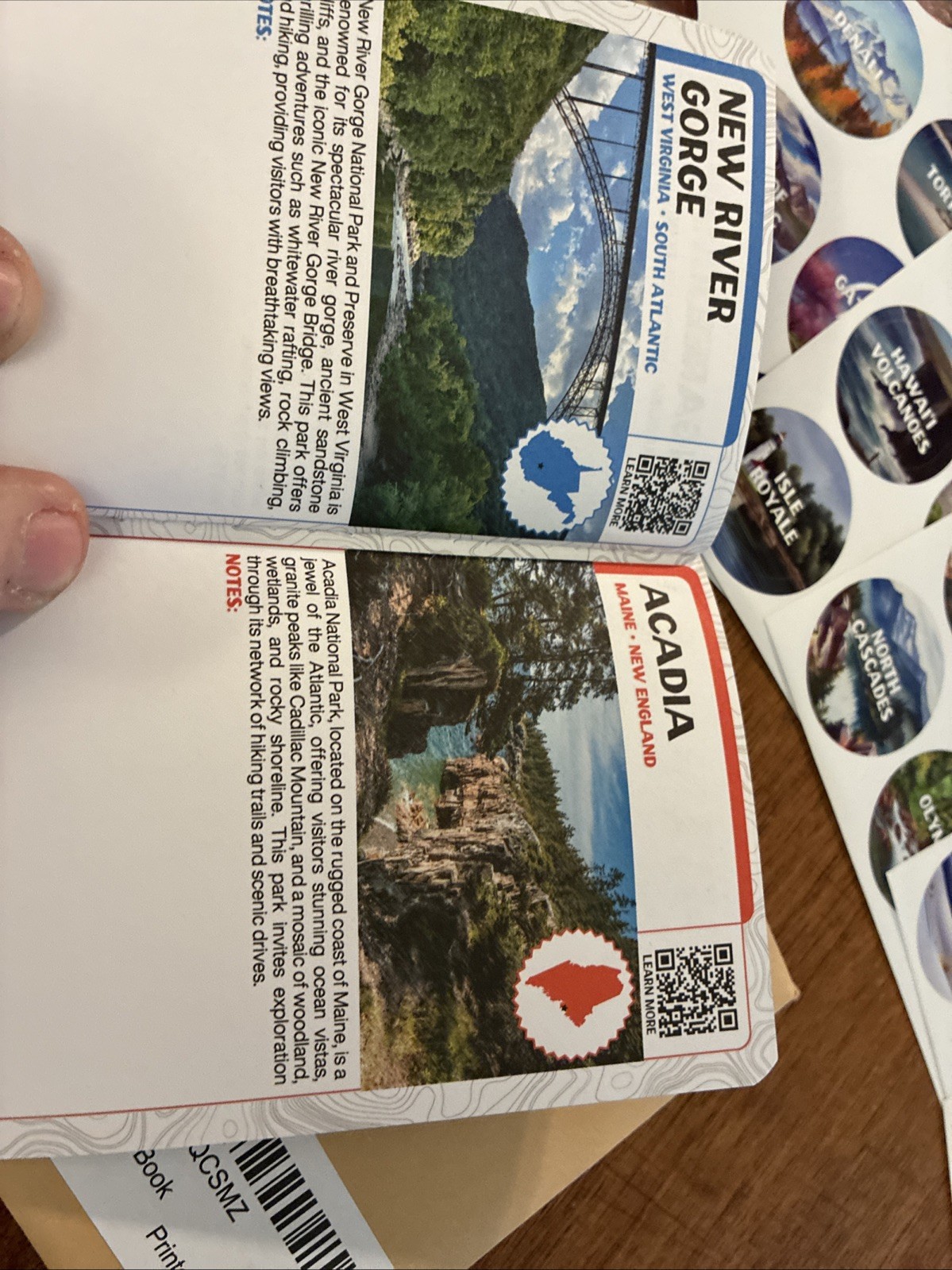 National Parks Stamp Book with Sticker Set: Passport-Sized National Park Book