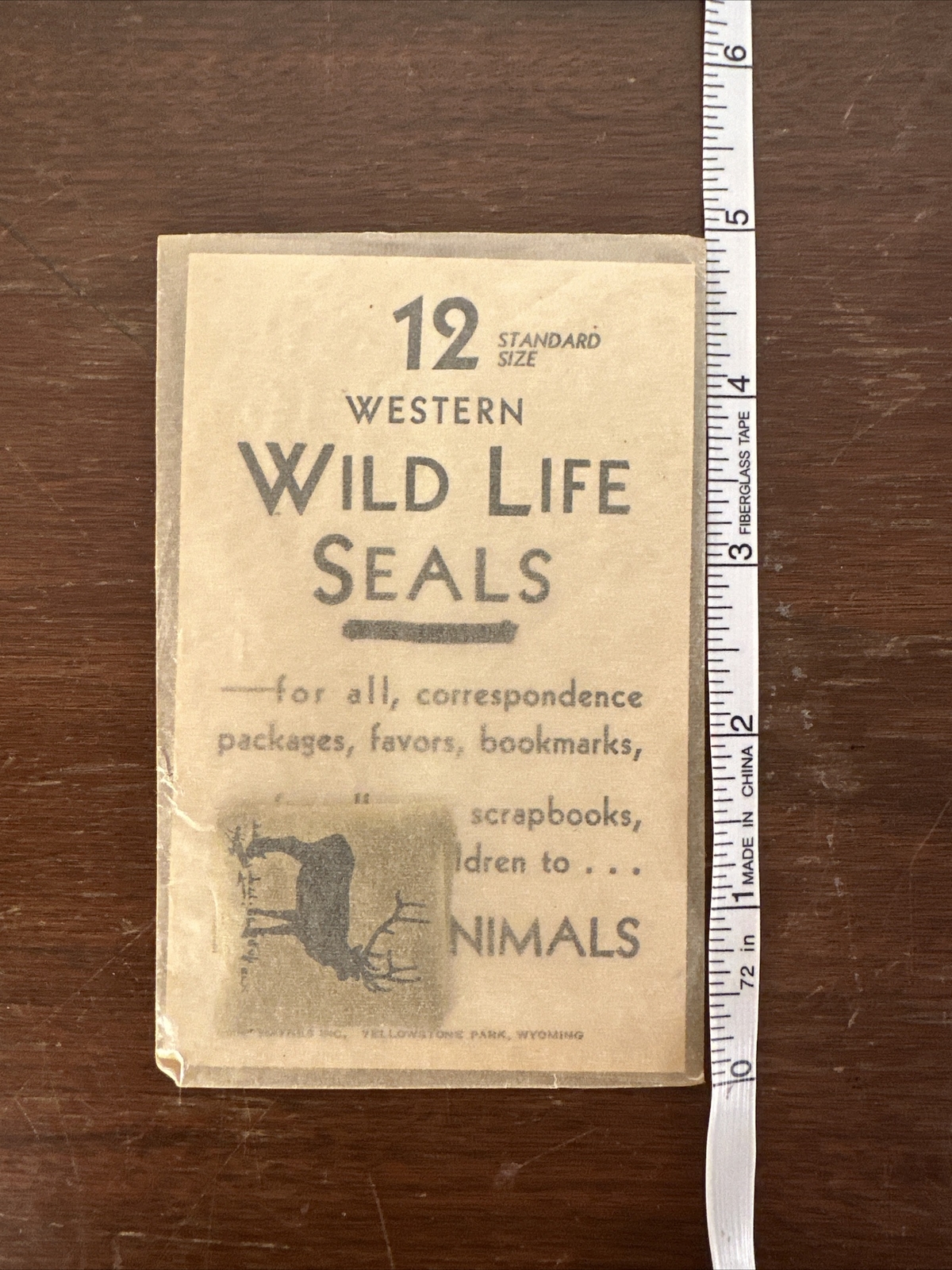 Haynes Inc Yellowstone Park 12 Standard Western Wildlife Seals Unopened Unused