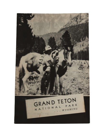 Vtg Grand Teton National Park Wyoming booklet 1940 Dept of Interior Ephemera