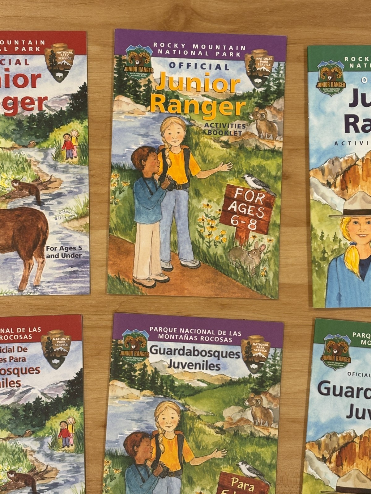 ROCKY MOUNTAIN NATIONAL PARK UNIGRID BROCHURE/MAP GPO 2025 + Junior Ranger Books
