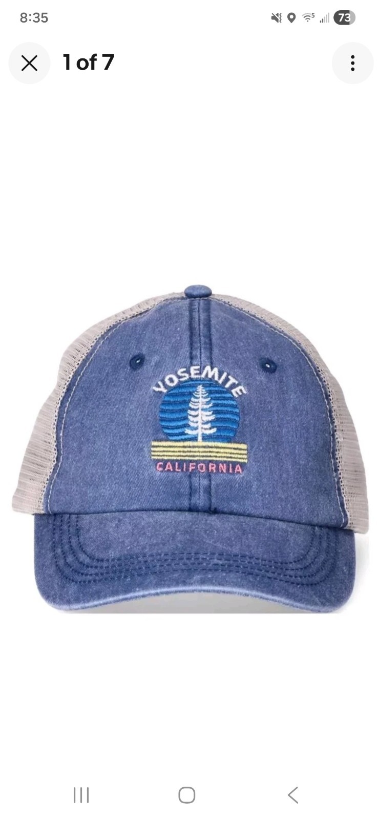 Yosemite National Park California Baseball Hat Ball cap Trucker adjustable NEW