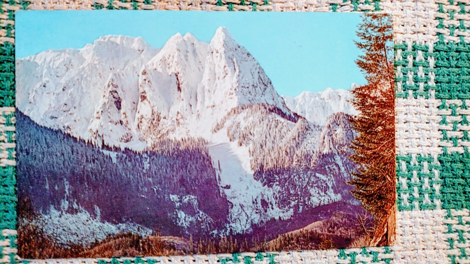 VINTAGE POST CARD MOUNT INDEX STEVENS PASS HIGHWAY WASHINGTON