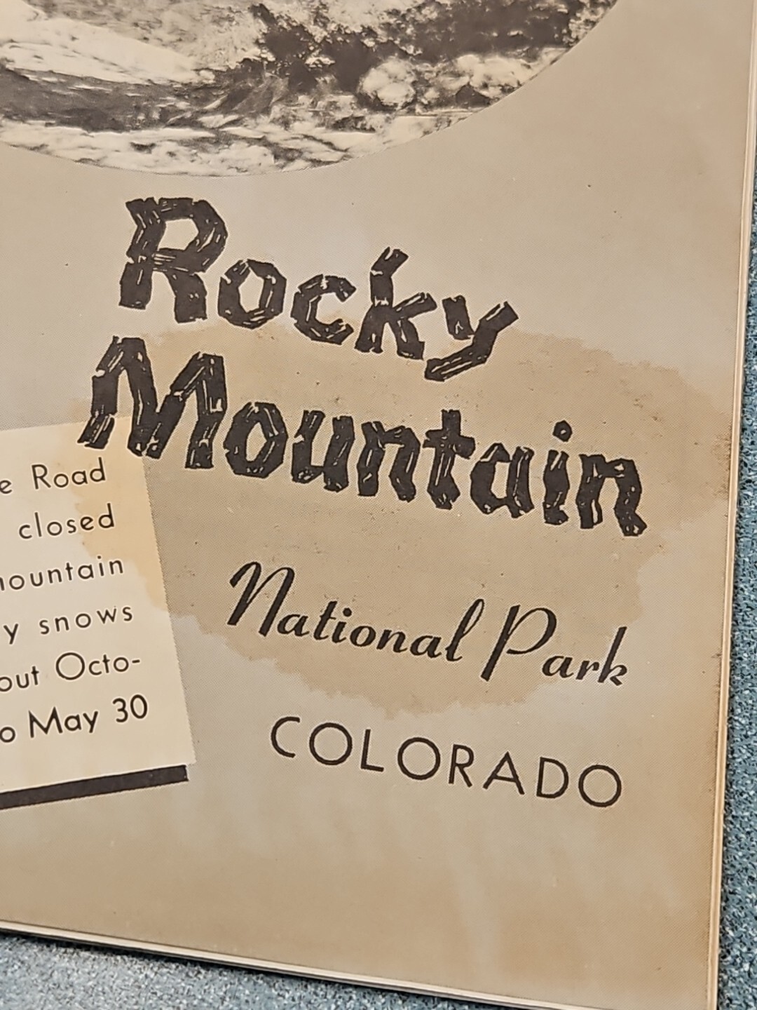 ROCKY MOUNTAIN NATIONAL PARK Brochure 1957
