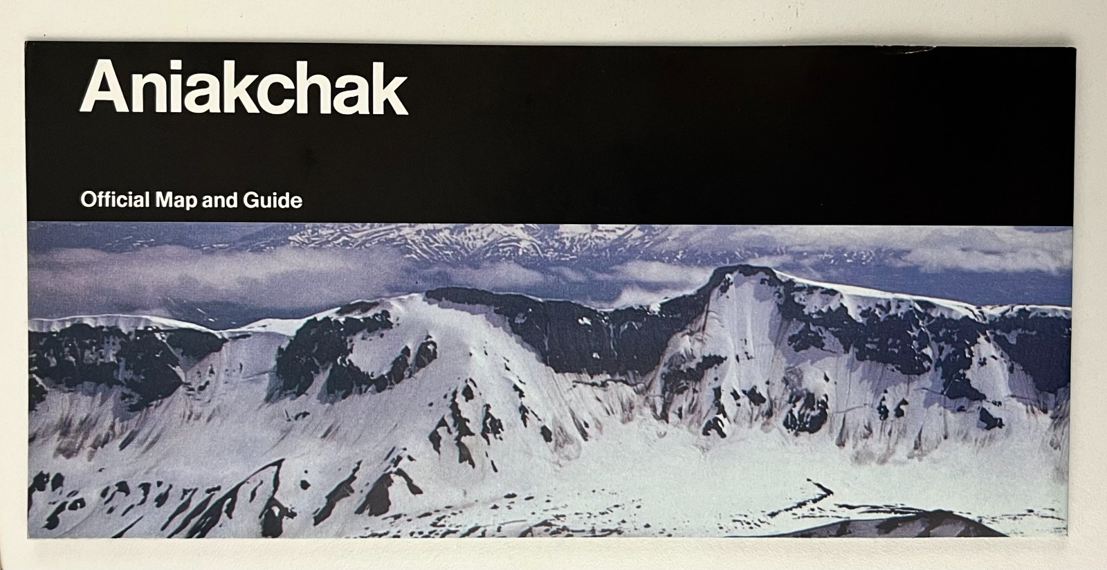 1999 Aniakchak Alaska National Preserve NPS Park Map Vtg Travel Brochure