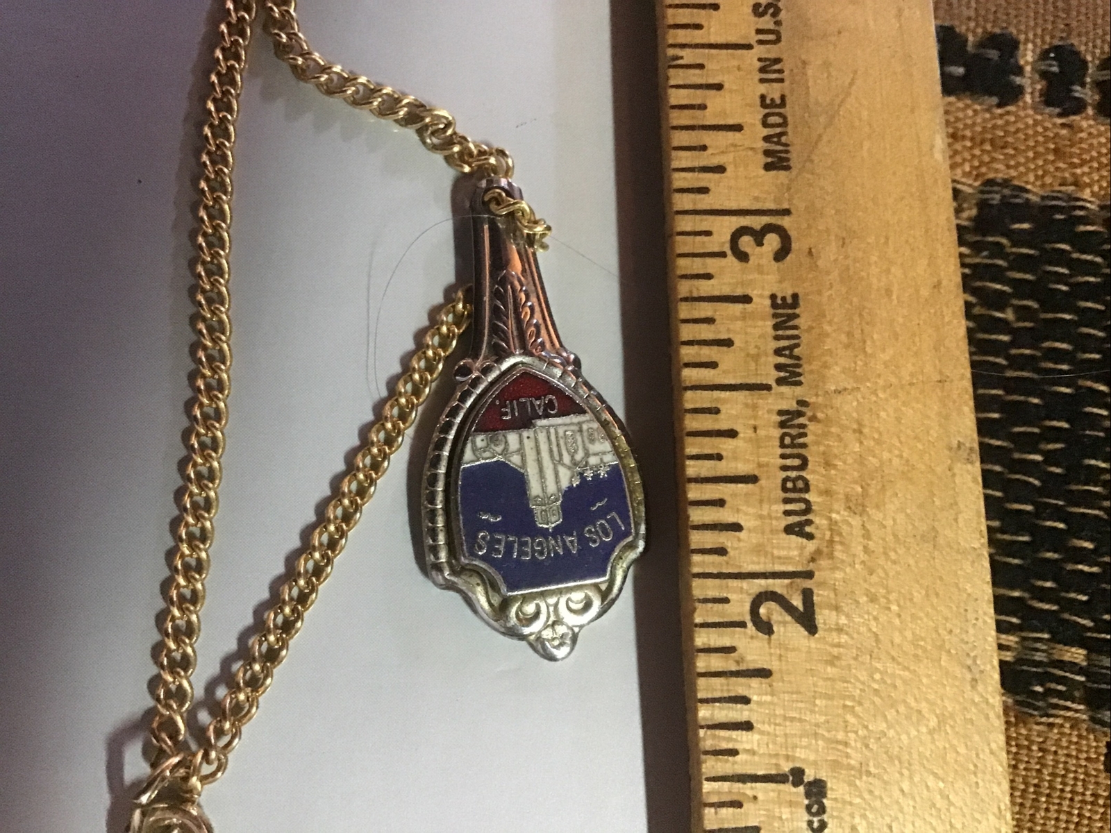 La County 1910 Fair Pendant Sterling Douglas Usn Jet Charm & Unnamed College Etc