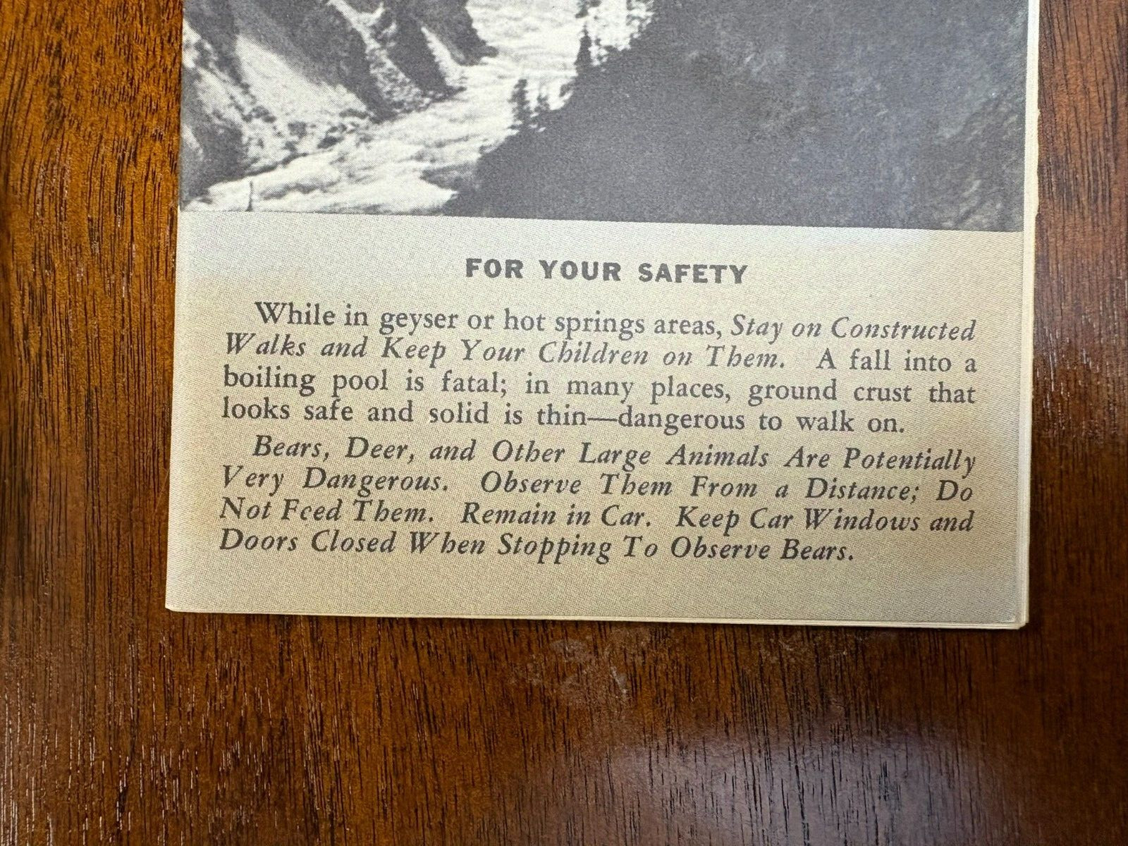 Vintage Glacier Yellowstone National Park Guides & DX American Attractions Guide
