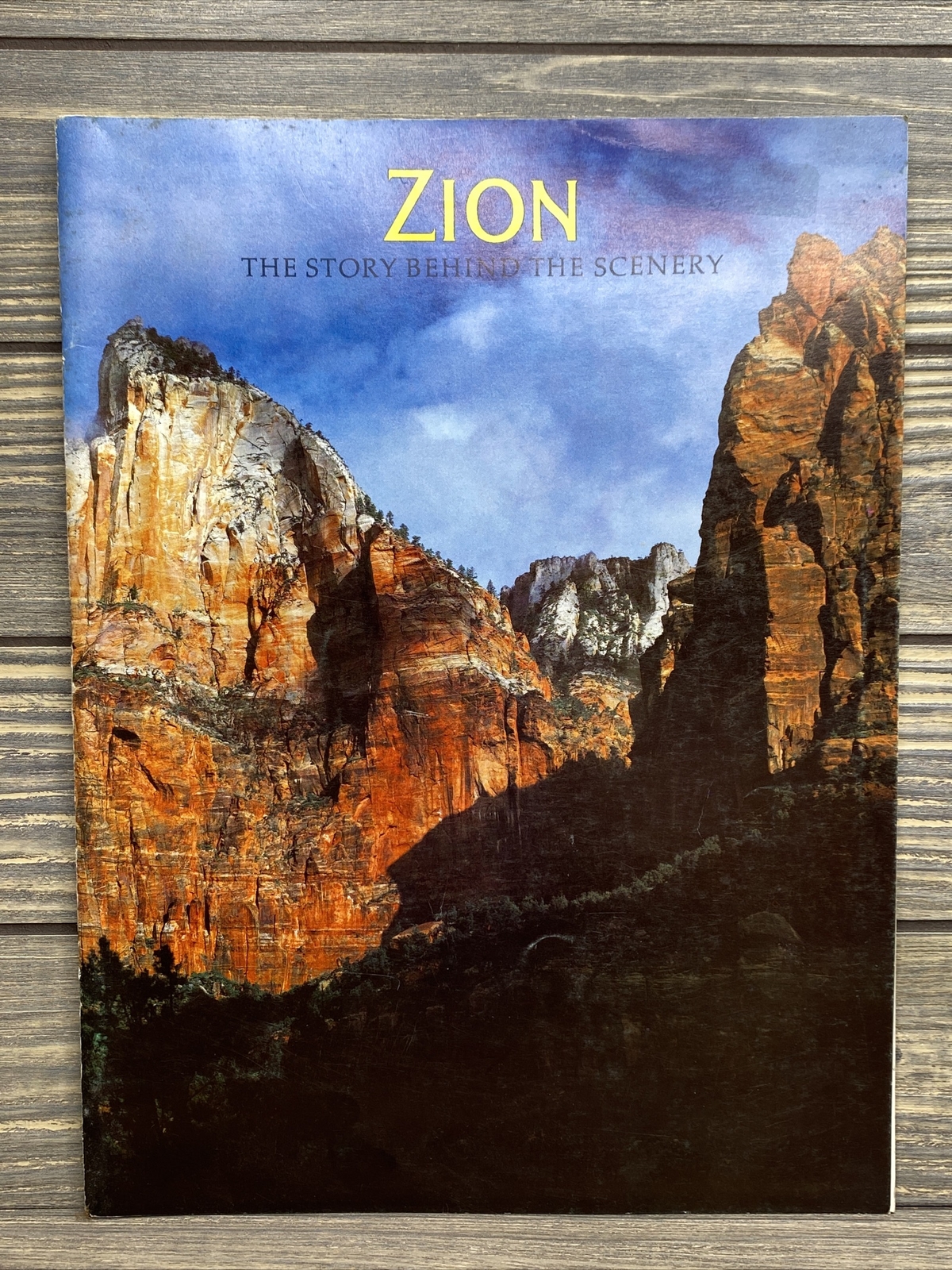 Vintage Souvenir Travel Brochure Zion The Story Behind The Scenery