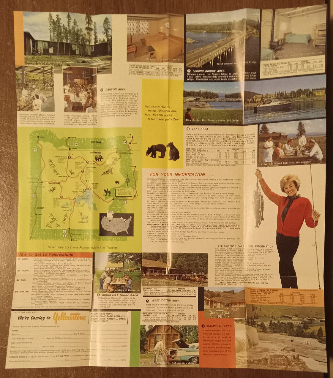 Vintage Travel Brochure – Yellowstone National Park – A World Apart (1965)