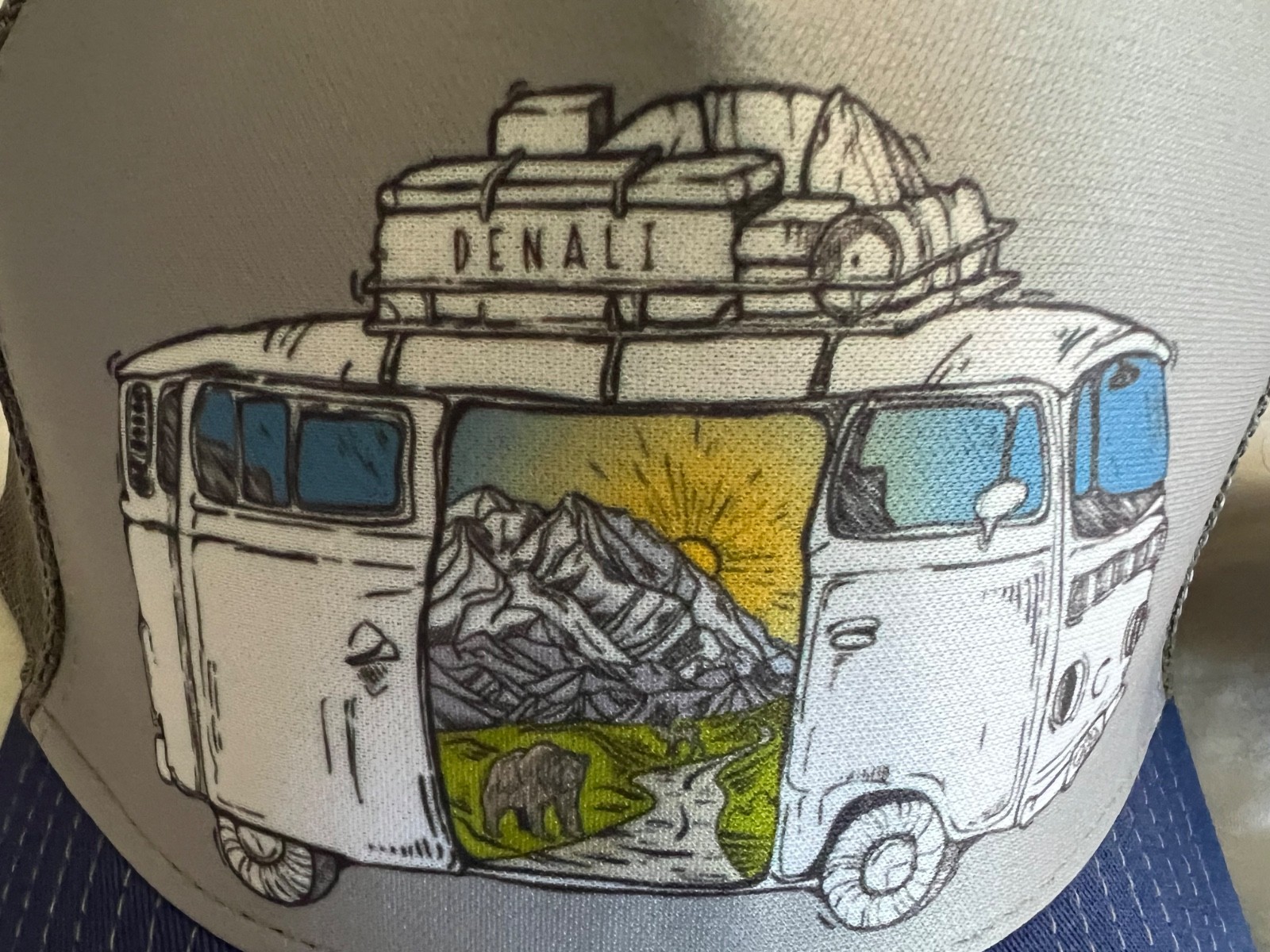 DENALI NATIONAL PARK Wild Tribute Fun Bus Baseball Hat Cap