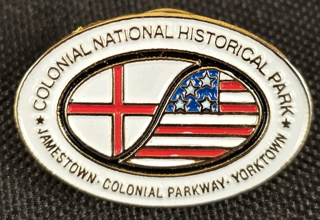 Colonial National Historical Park Jamestown Yorktown Travel Souvenir Lapel Pin