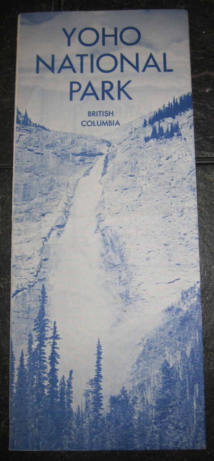 1967 Vintage Brochure YOHO National Park Britsh Columbia