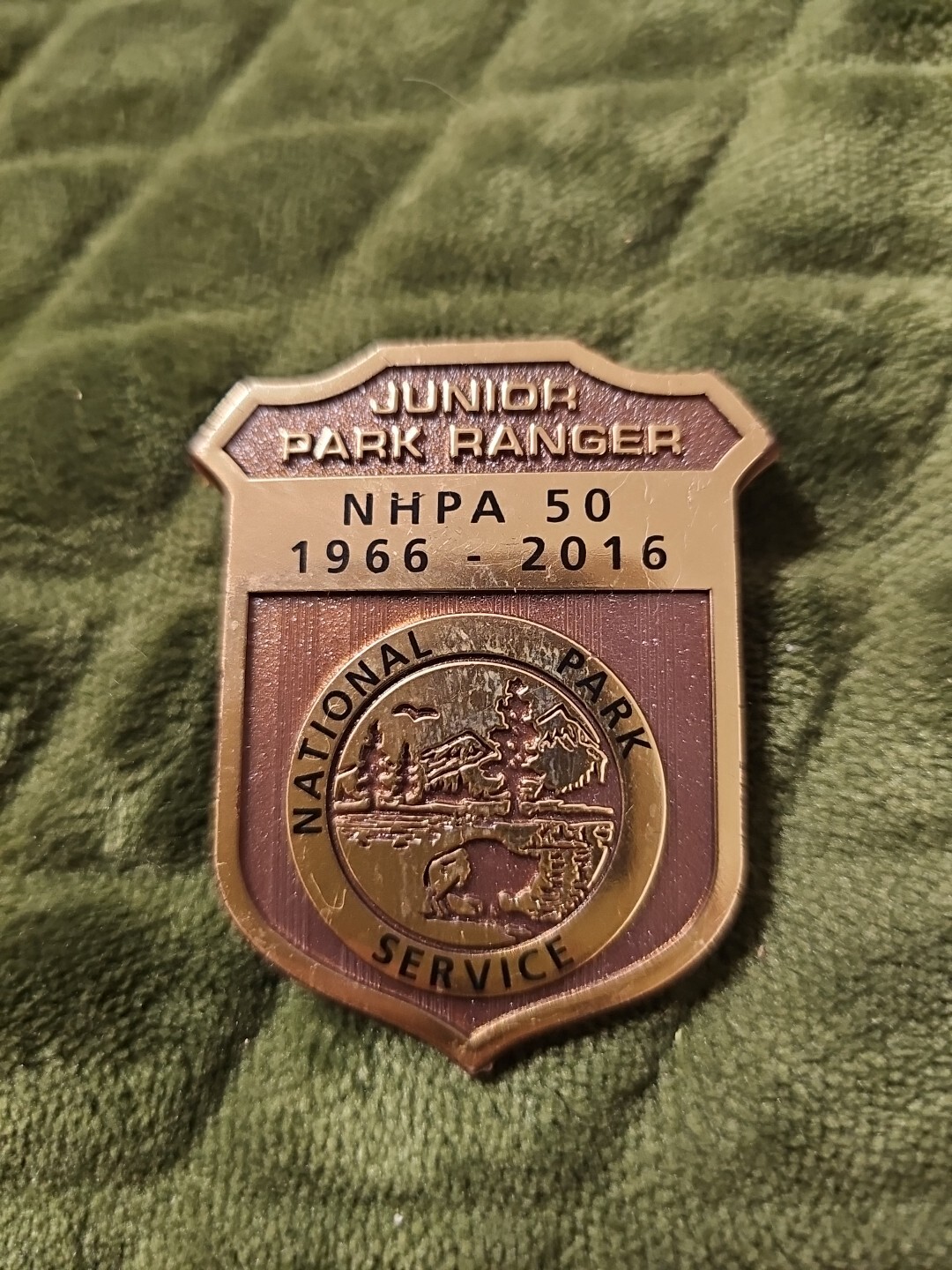 NHPA 50 1966-2016 Park Service Jr National Park Ranger Plastic Souvenir Badge