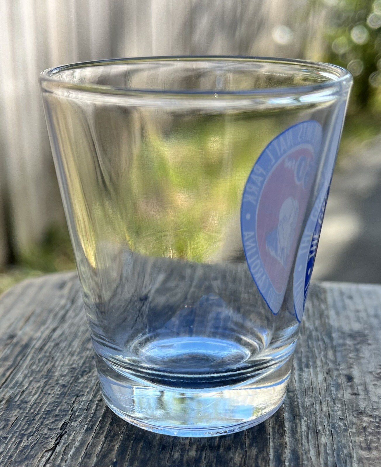 Great Smoky Mountains Nat’l Park 50th Anniversary Shot Glass Vintage 1984 NC TN