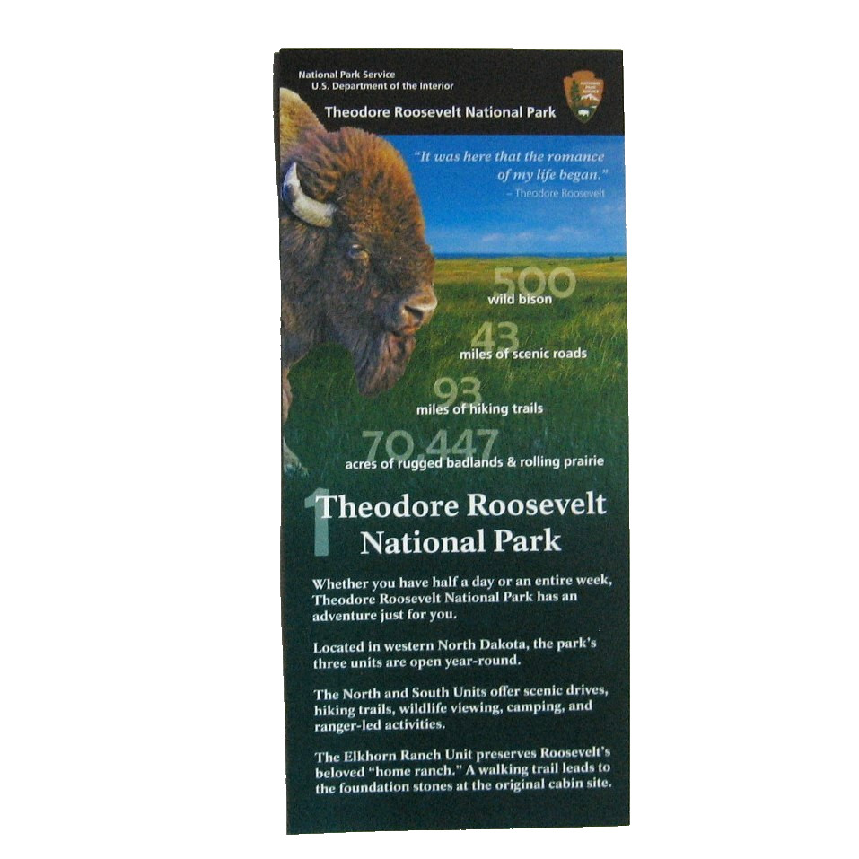 4 NPS Brochures Theodore Roosevelt National Park North Dakota