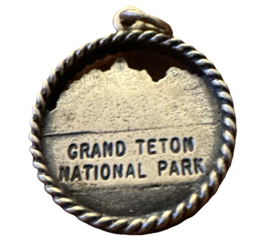 Silver Plated 18mm Grand Teton National Park Wyoming Jackson Hole Charm Pendant