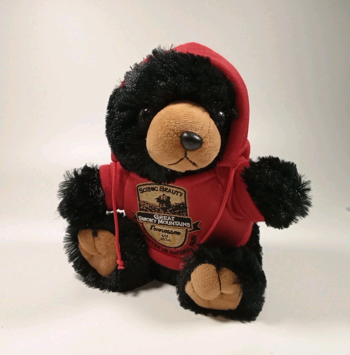 Great Smoky Mountains National Park TN Plush Teddy Bear Red Hoodie Wild Republic
