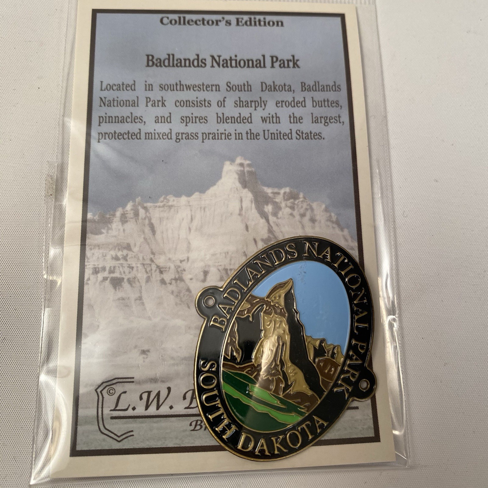 Badlands National Park Collector Ed South Dakota Hiking Walking Staff Medallion