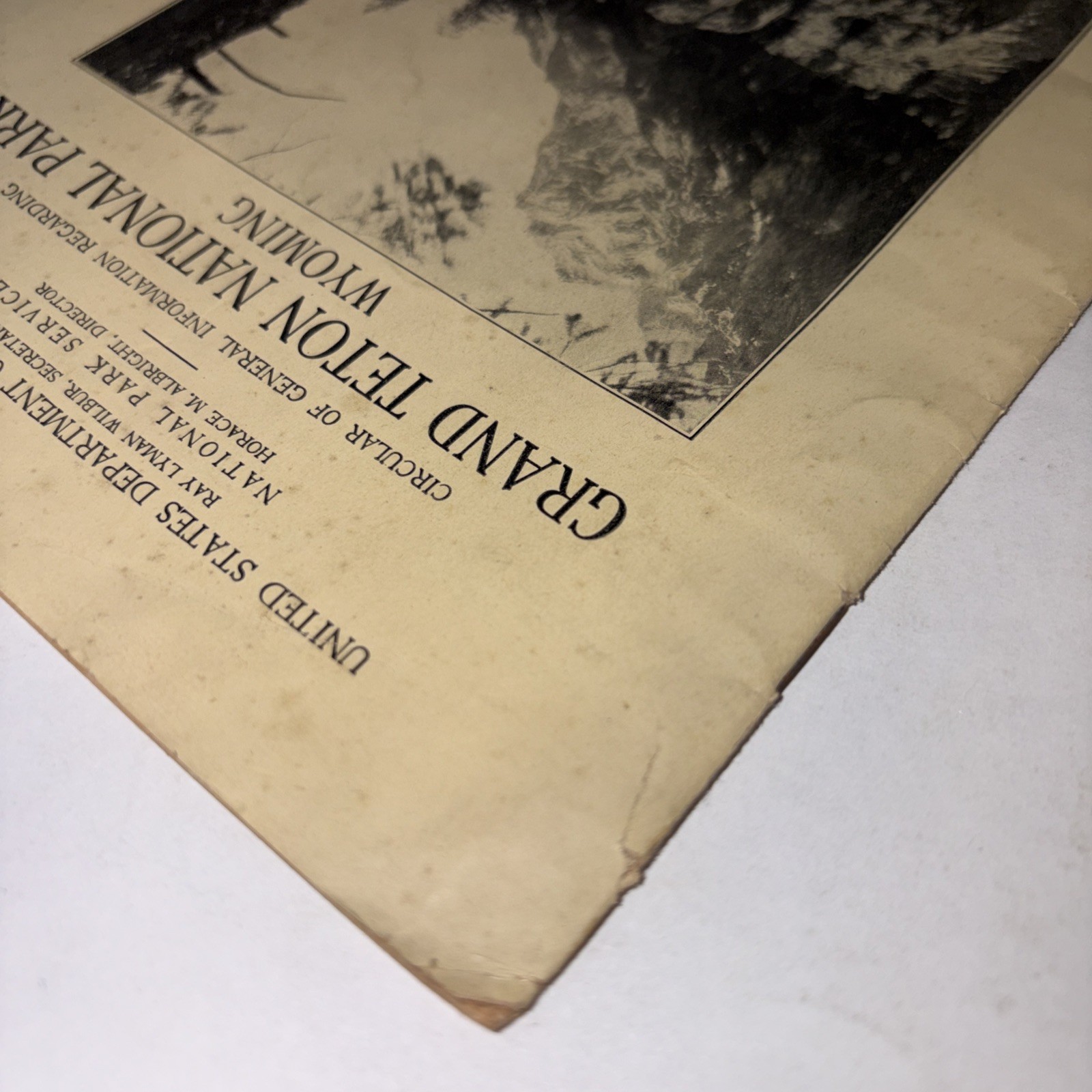 Grand Teton National Park Wyoming 1932 June To Sept Season Pamphlet Brochure