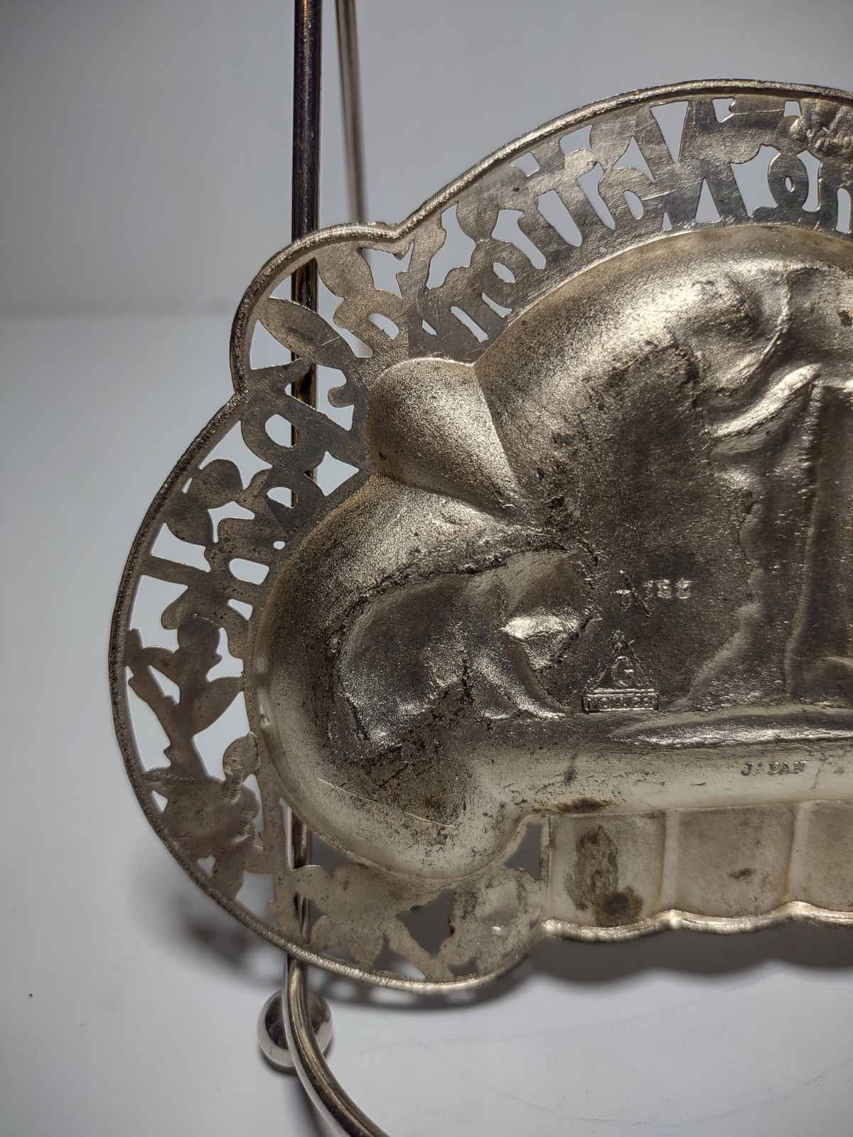 Vtg 1950-60 Yellowstone National Park Souvenir Metal Tin Ashtray G Nov Co Japan