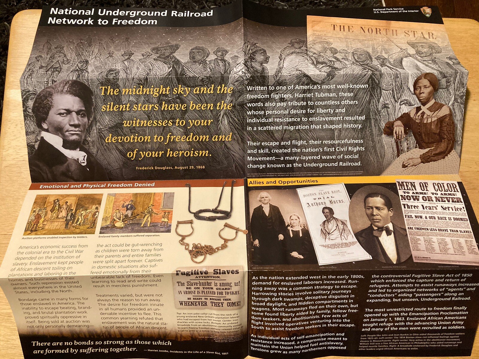 National Underground Railroad Network To Freedom NPS Unigrid Brochure