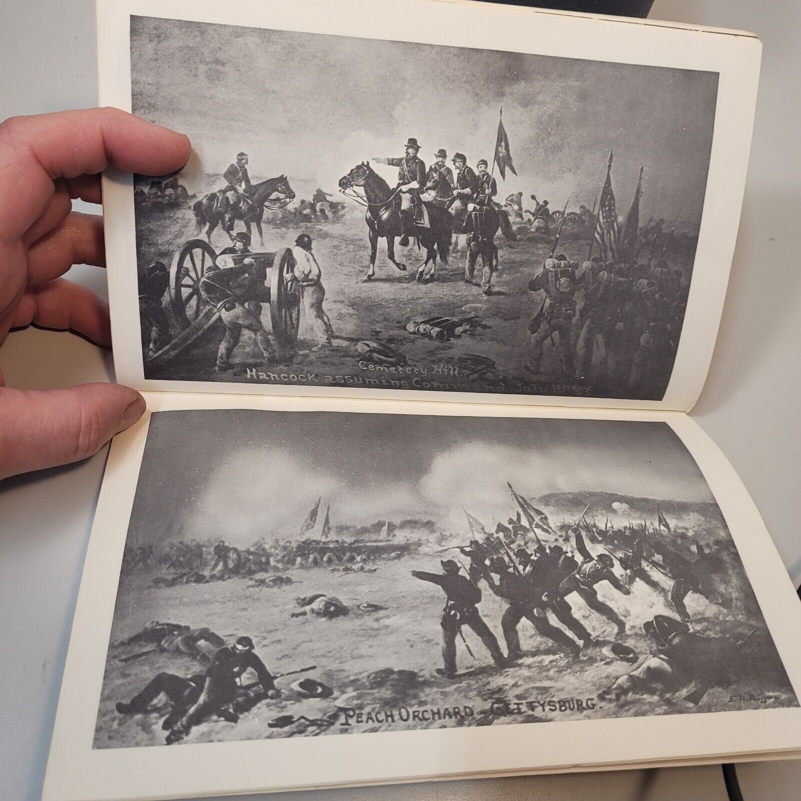 Gettysburg Civil War Battlefield Historical Booklet 1962 F.D. Briscoe Paintings