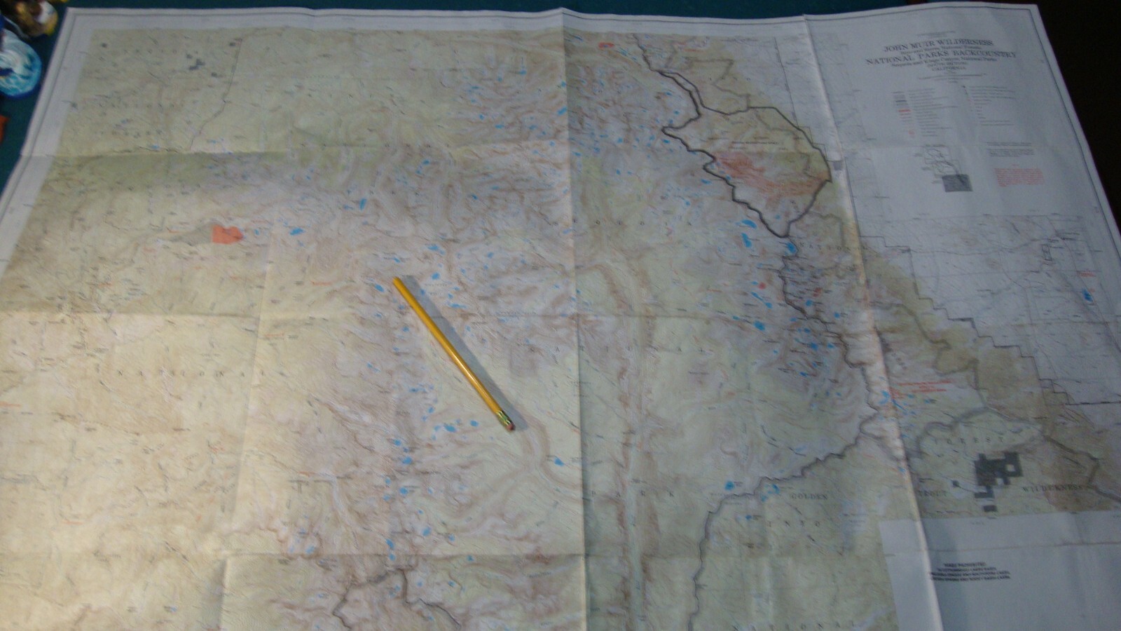 1983 USDA Topographic Maps Of John Muir Wilderness & Sequoia-Kings Canyon