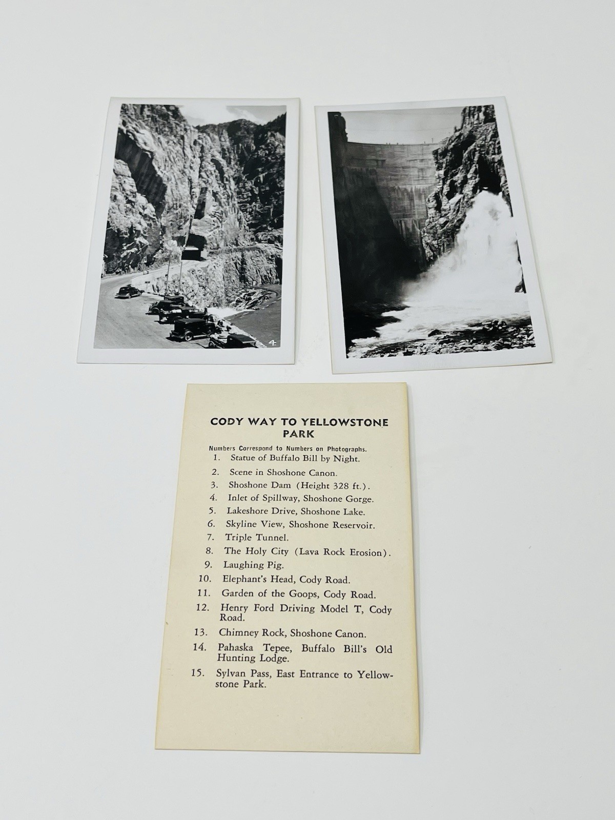 1930s Yellowstone National Park Cody Way Sanborn Souvenir Views Photos Mailer