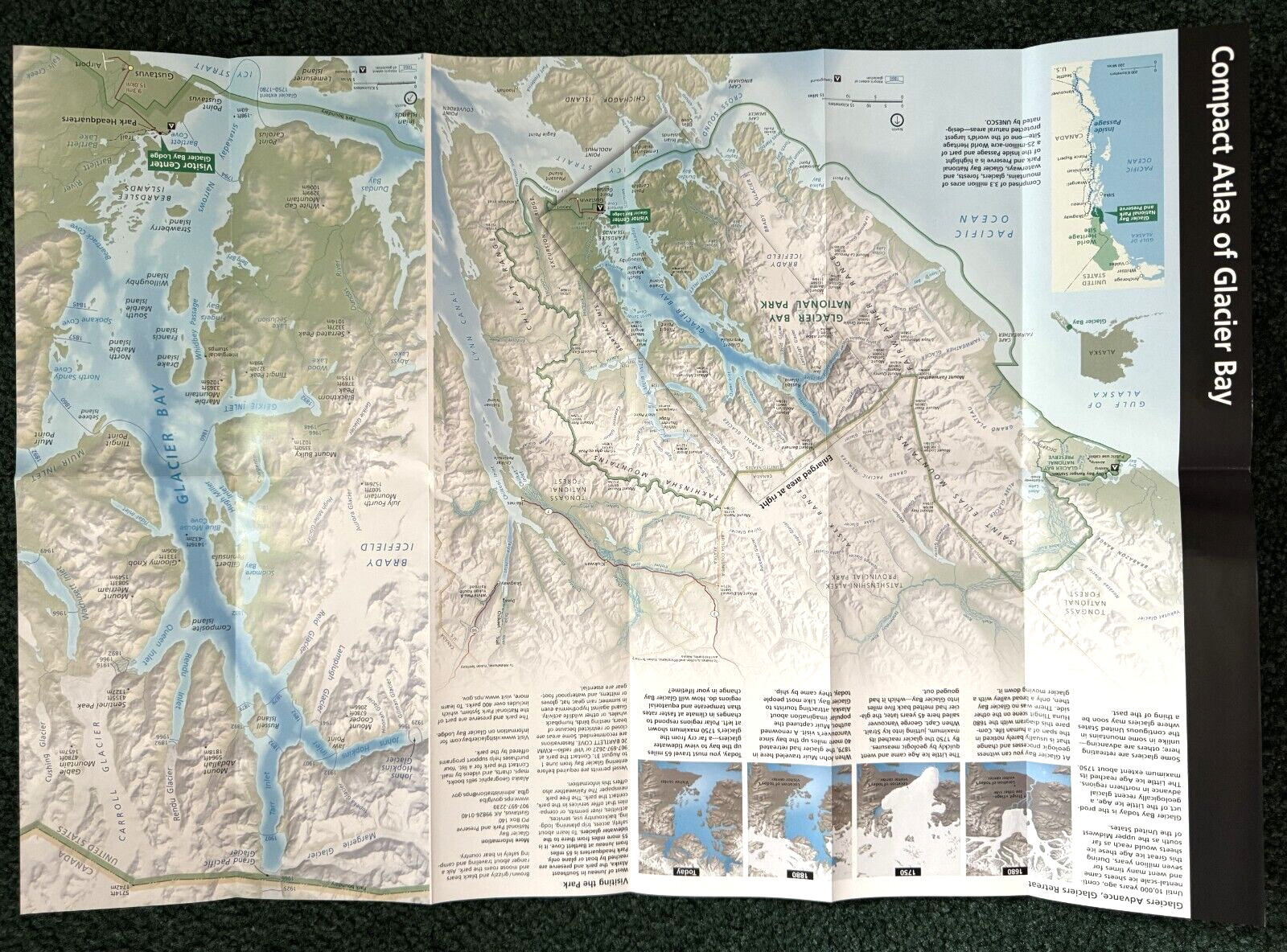 2024 Glacier Bay National Park National Preserve Alaska Map & Guide