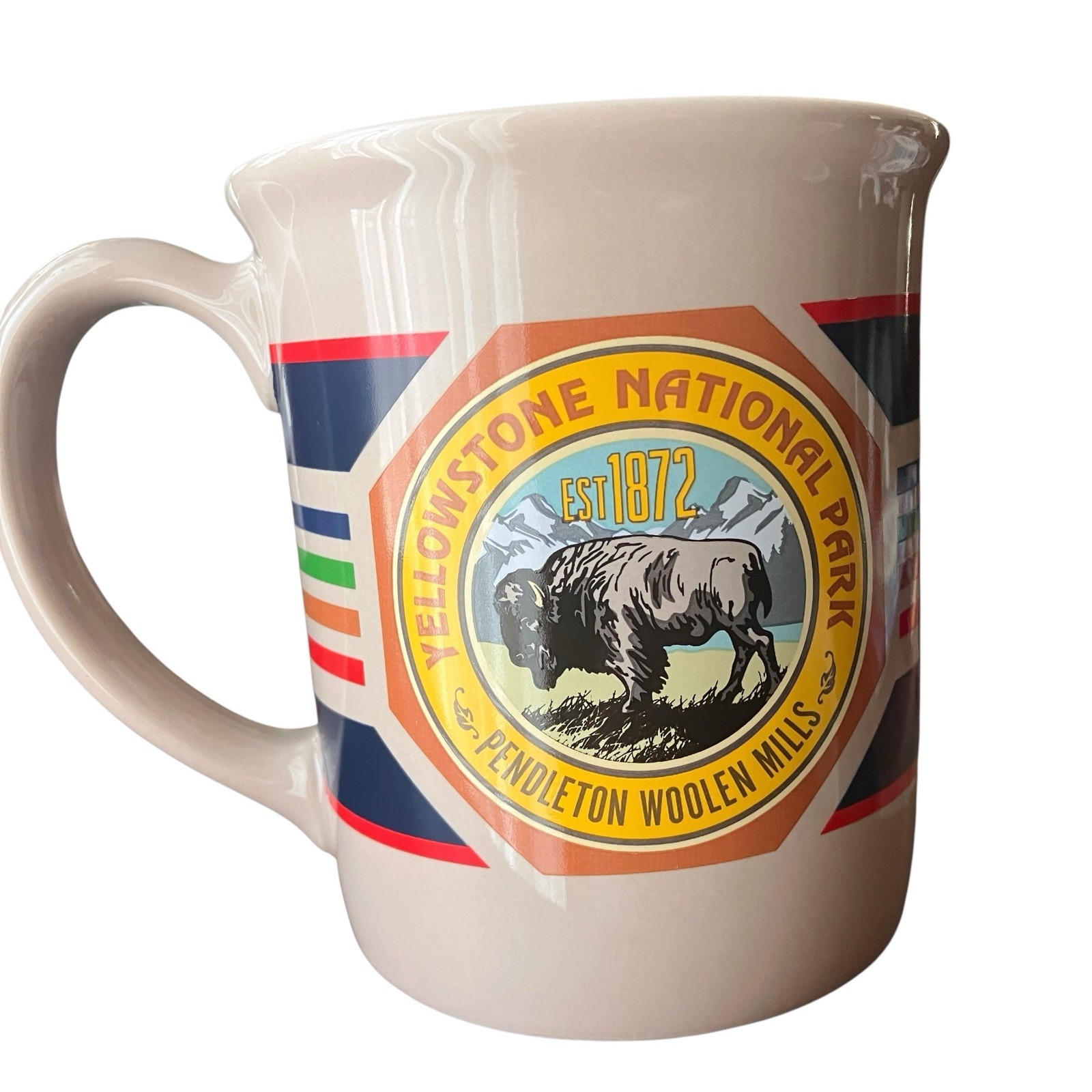 Pendleton Yellowstone Mug Bison National Park Coffee Cup Rustic Lodge 16 oz