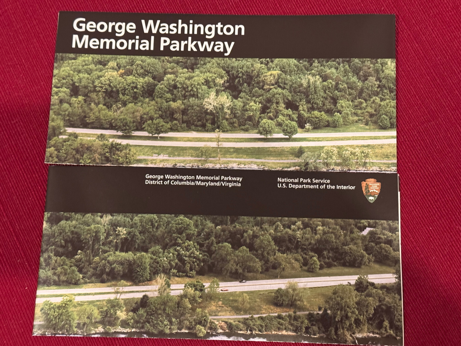 NEW George Washington Parkway National Park Service NPS unigrid brochure map DC