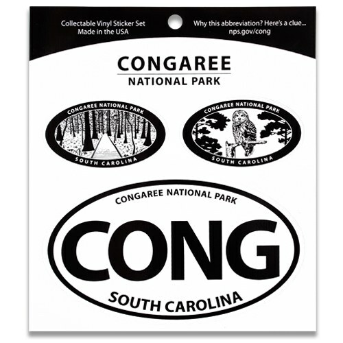 Congaree National Park (CONG) South Carolina Triple Decal Vinyl Sticker Set NEW!