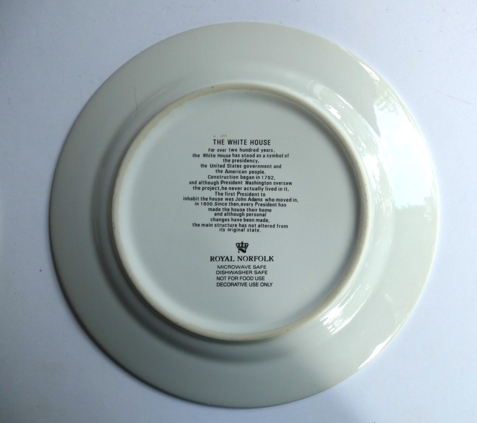 Royal Norfolk 4 Lot 7.5″ Plates White House Rushmore Statue Liberty Golden Gate