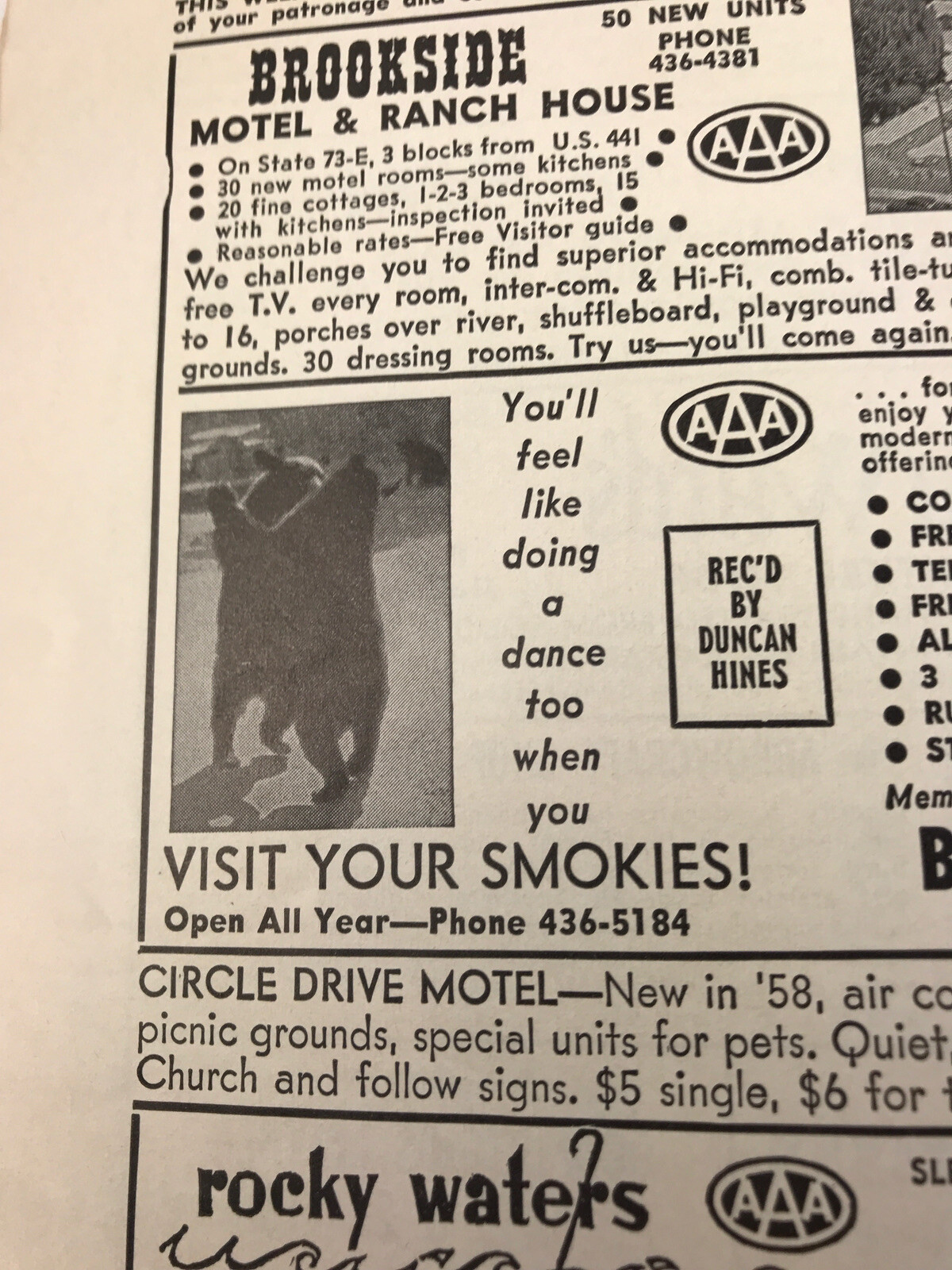 1963 This Week in the Land of the Smokies & The Southern Highlands Booklet
