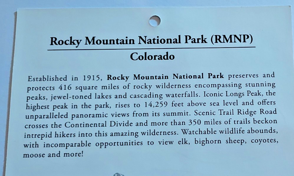 LOT of TWO Rocky Mountain National Park Decals / Stickers