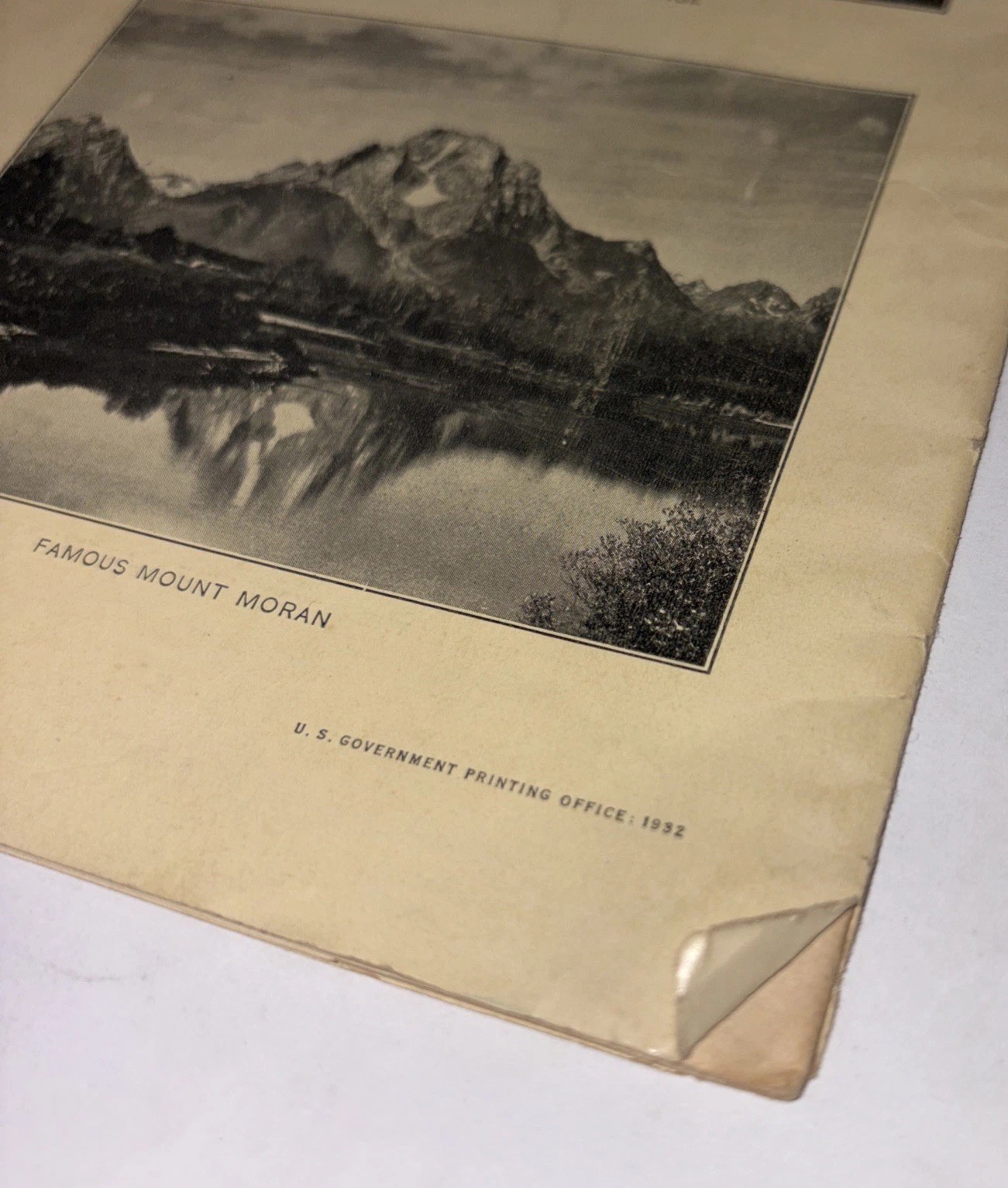 Grand Teton National Park Wyoming 1932 June To Sept Season Pamphlet Brochure