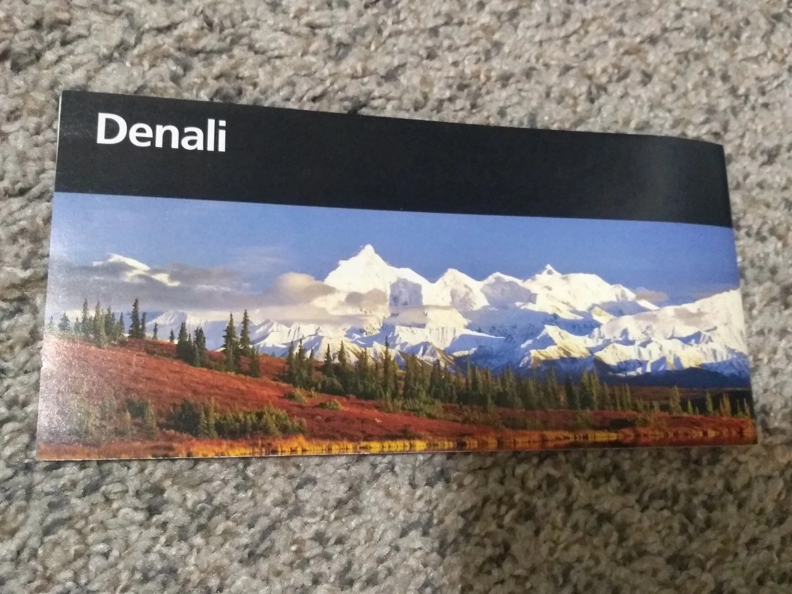 Denali National Park Service Alaska Map Brochure Pamphlet 2015 Guide Excellent