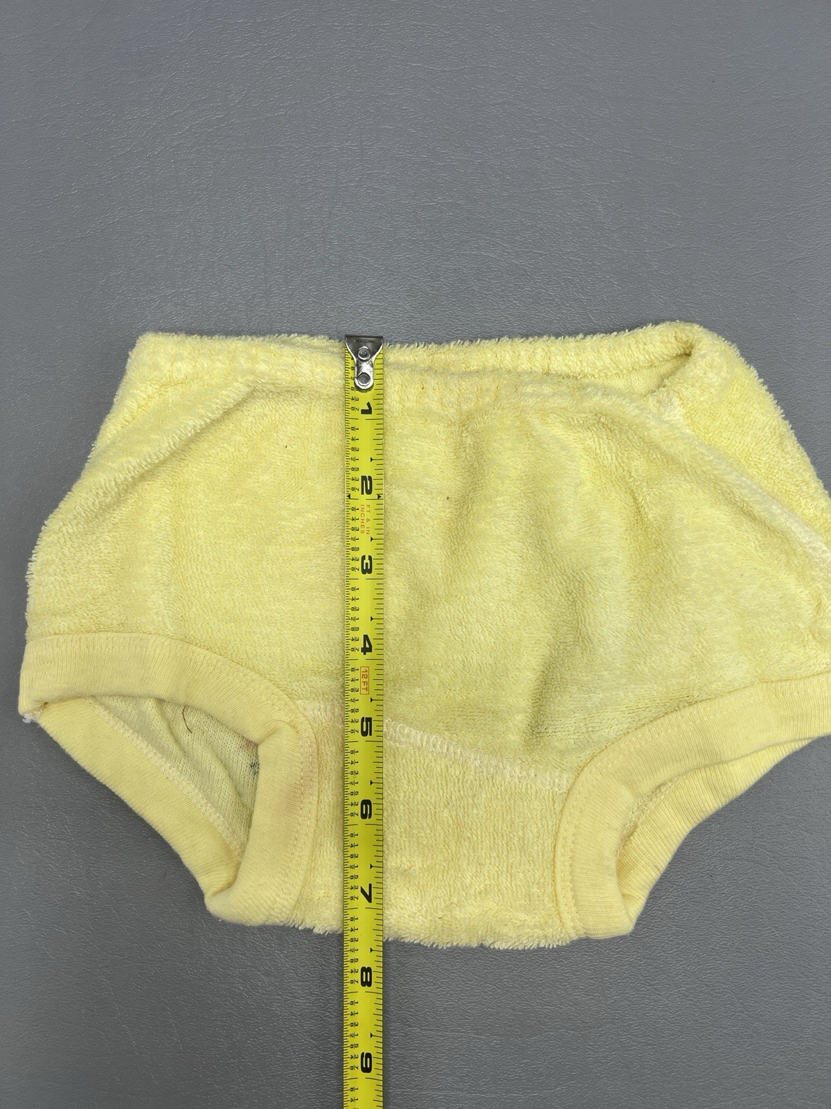 Vintage Yellowstone Nat’l Park Wyoming Bear Yellow Diaper Cover Old Faithful