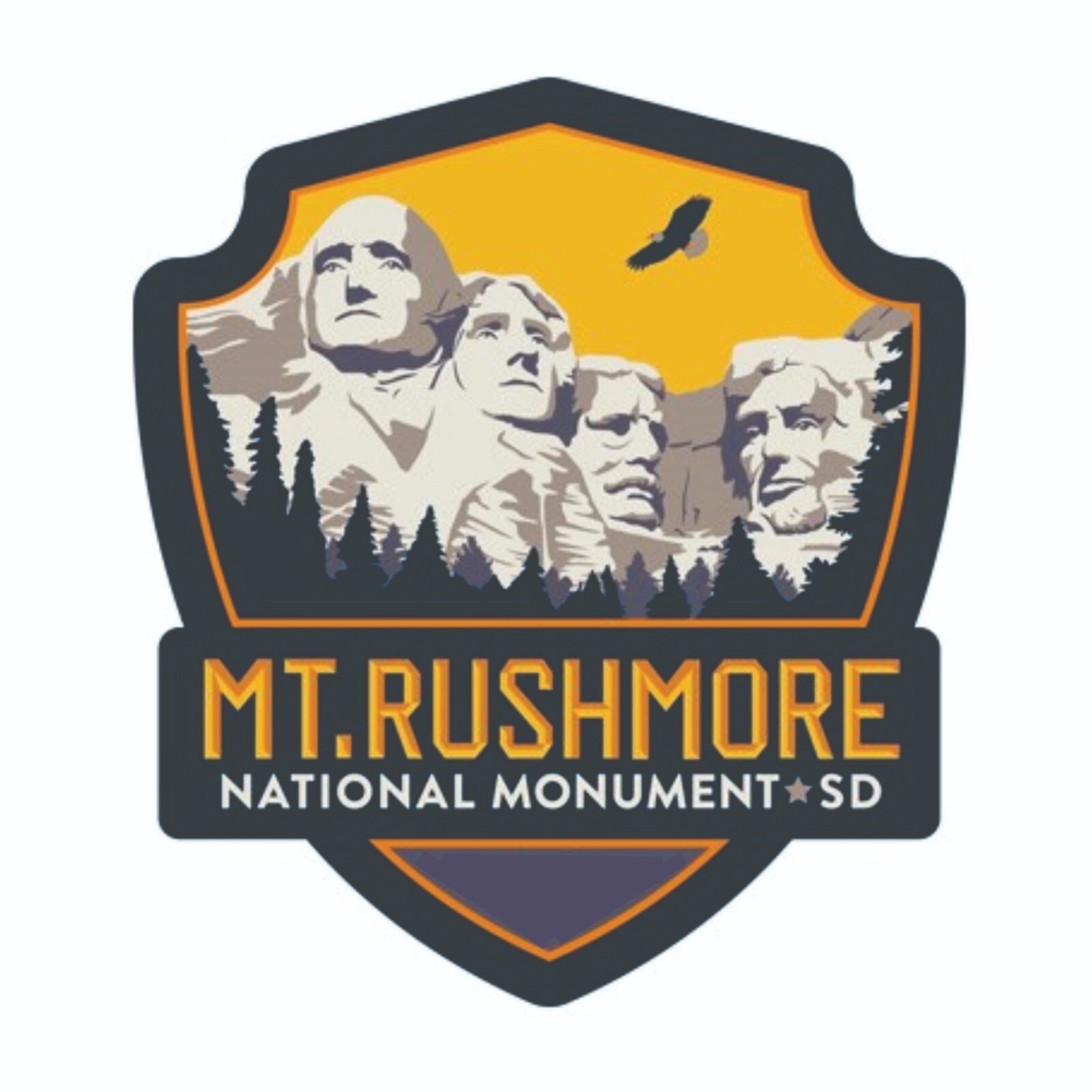 Mount Rushmore National Park Sticker South Dakota National Park Decal