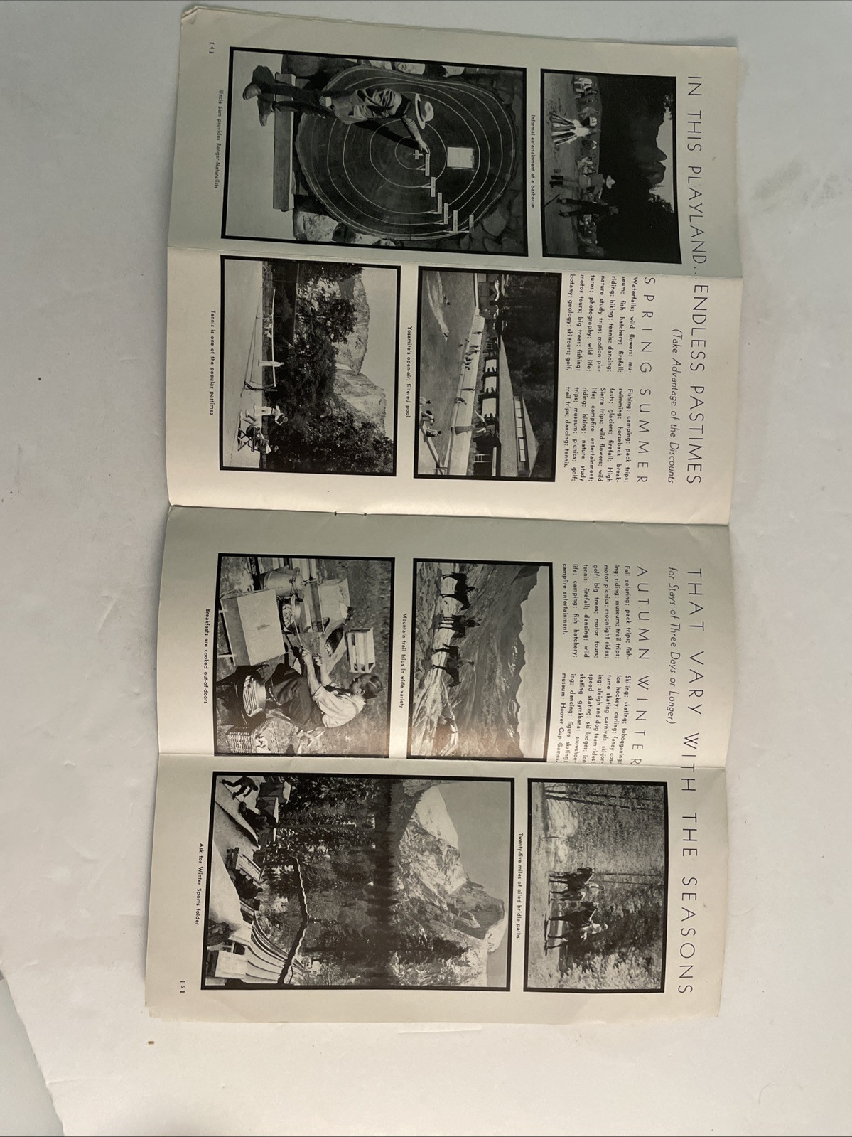 1930’s Yosemite and its Big Trees Park CA Brochure Travel Pamphlet