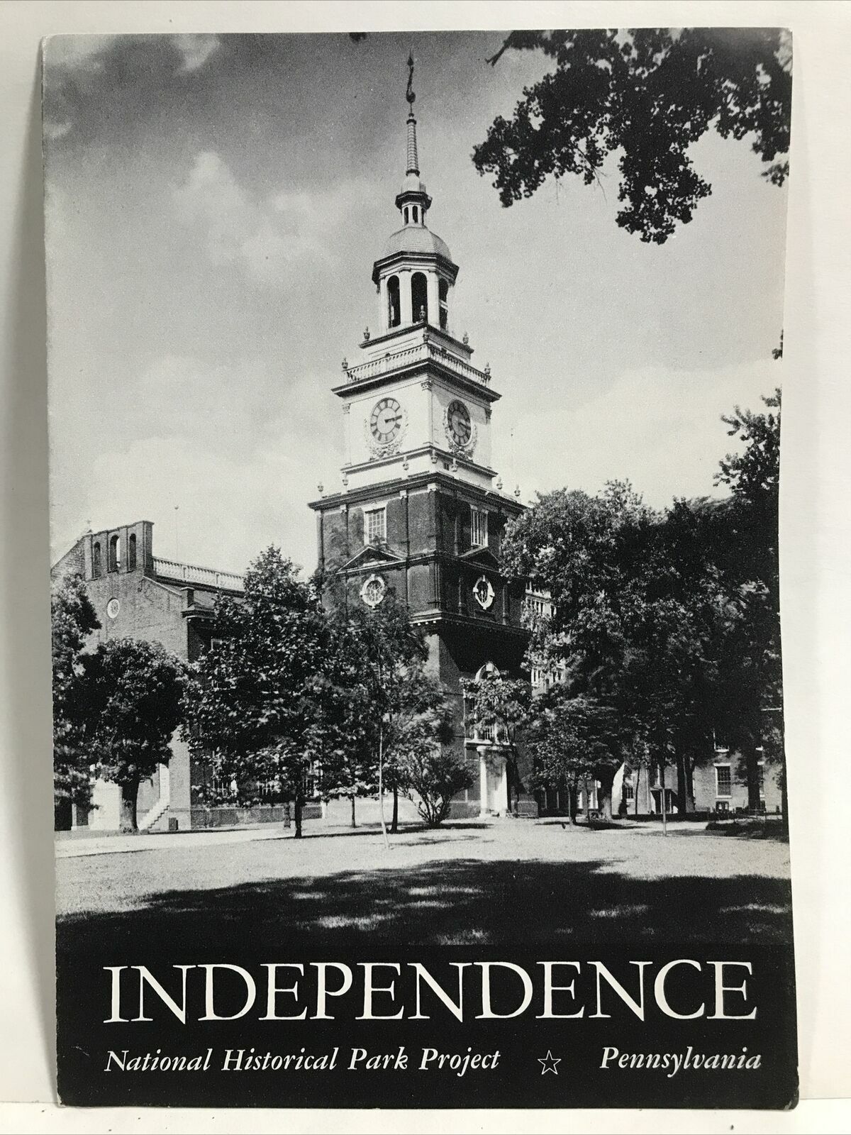 1950 INDEPENDENCE National Historical Park Project Pennsylvania Brochure & Map