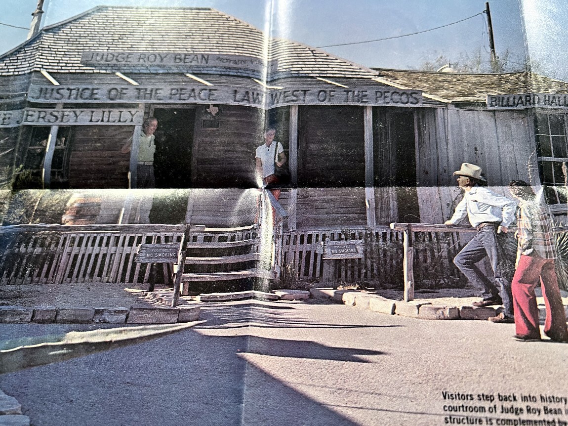 Vintage Judge Roy Bean Lawman 1976 Austin Texas Museum Historic Pamphlet