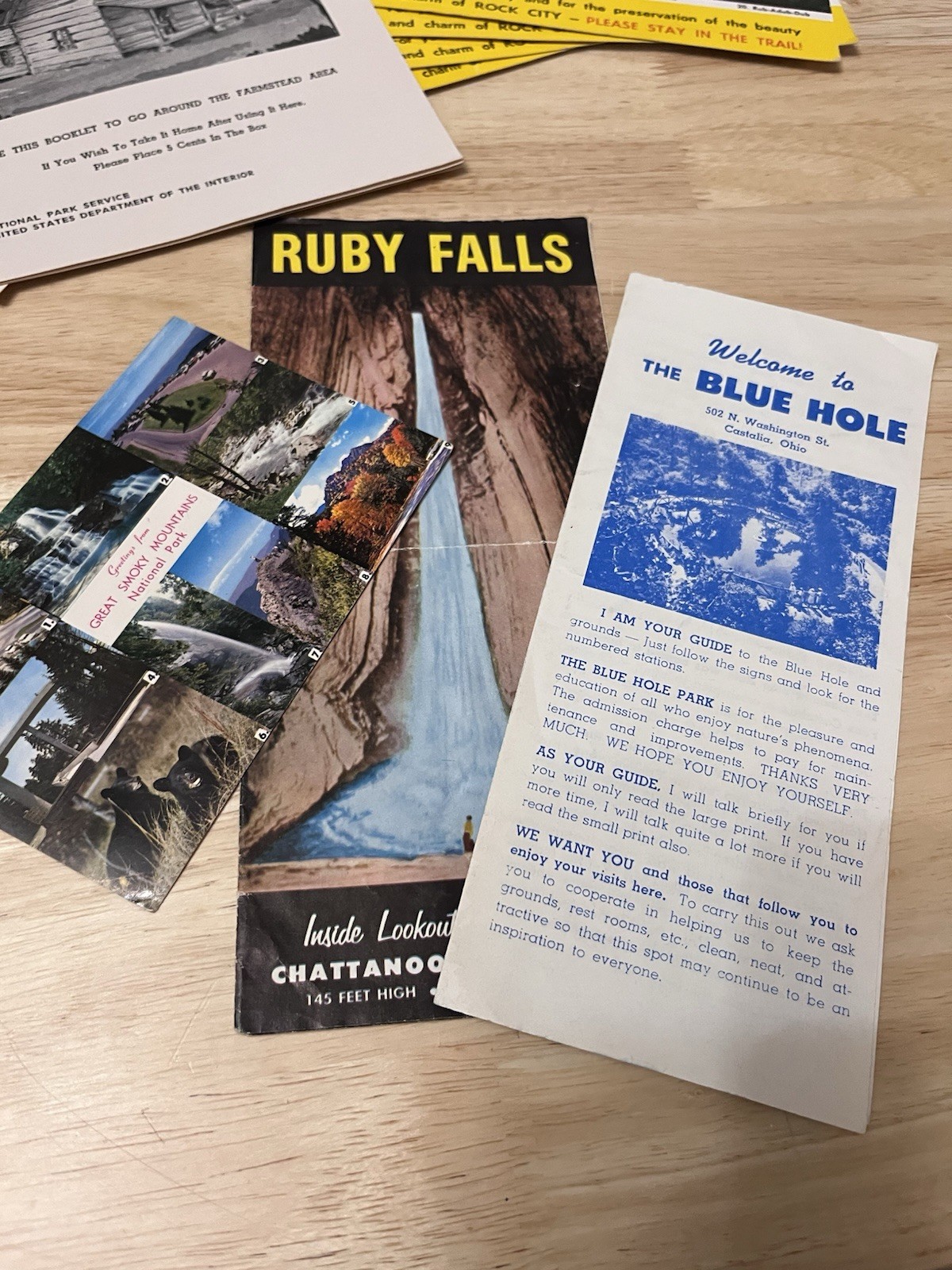 VTG Smoky Mountains Travel Booklets And Post Cards + More. Tennessee & NC