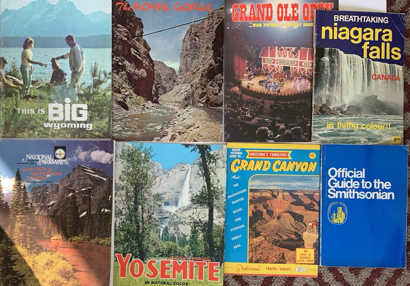 Vintage 1970’s Travel Guides National Parks Smithsonian Grand Ole Opry Lot of 25