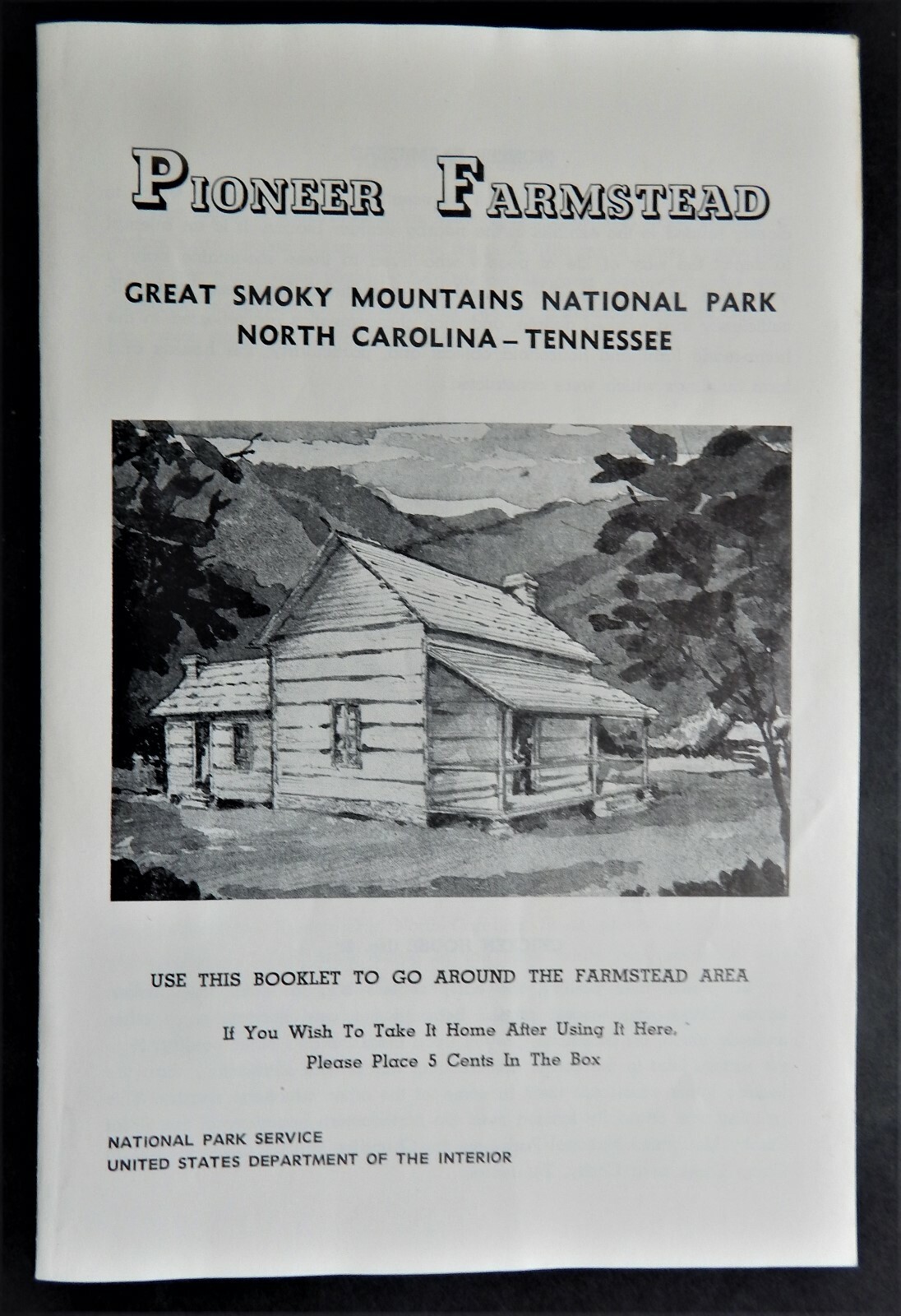 Pioneer Farmstead Great Smoky Mountains National Park NC TN Oconaluftee map