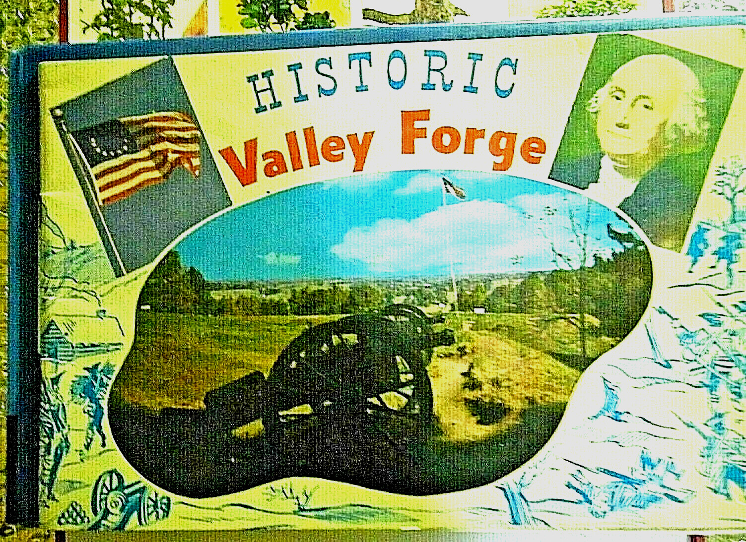 “Historic Valley Forge” guide book w/color photographs & maps – Vintage 1960s