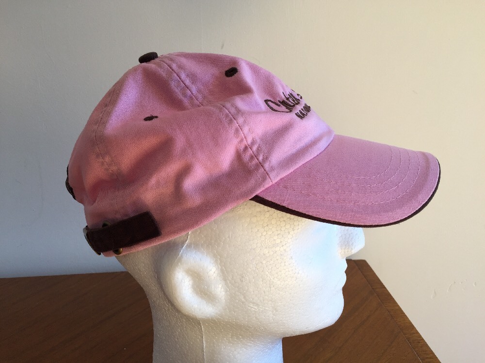 Crater Lake National Park Oregon Baseball Cap Pink/Brown Adjustable