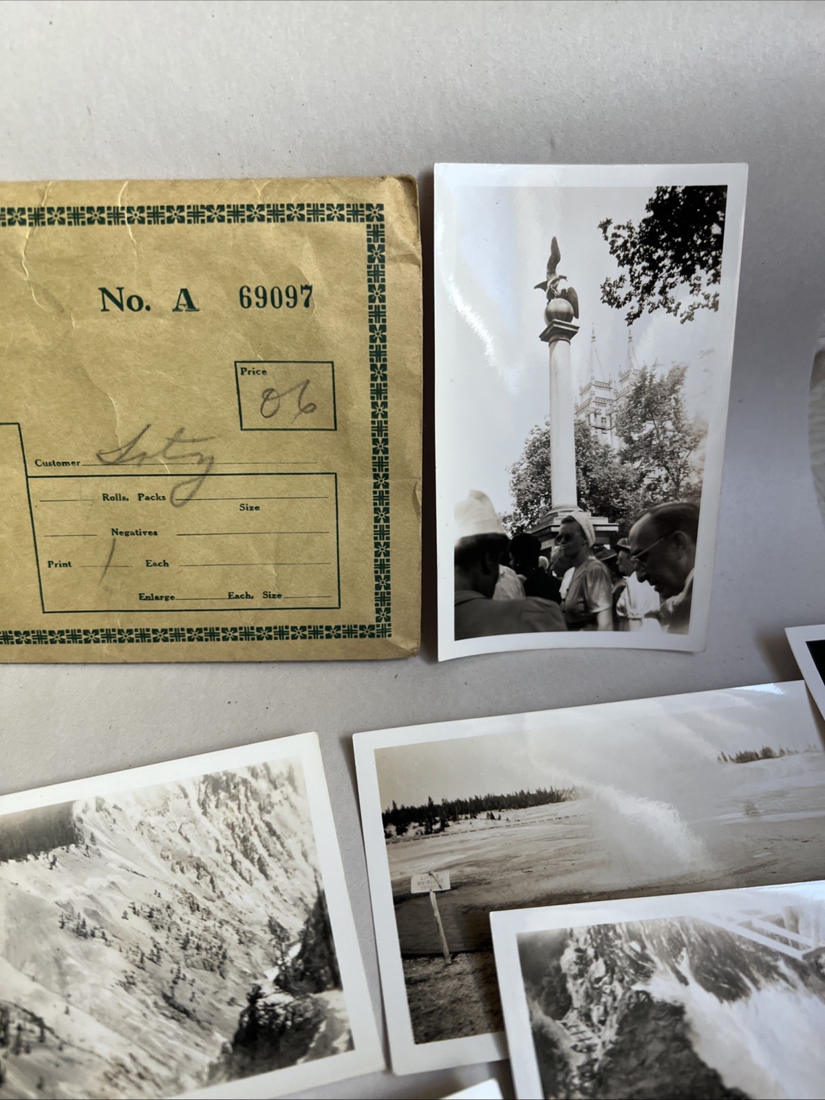 26 VTG 1930s Yellowstone Salt Lake City Utah & Wyoming w Negatives 4.5″ x 2.75″