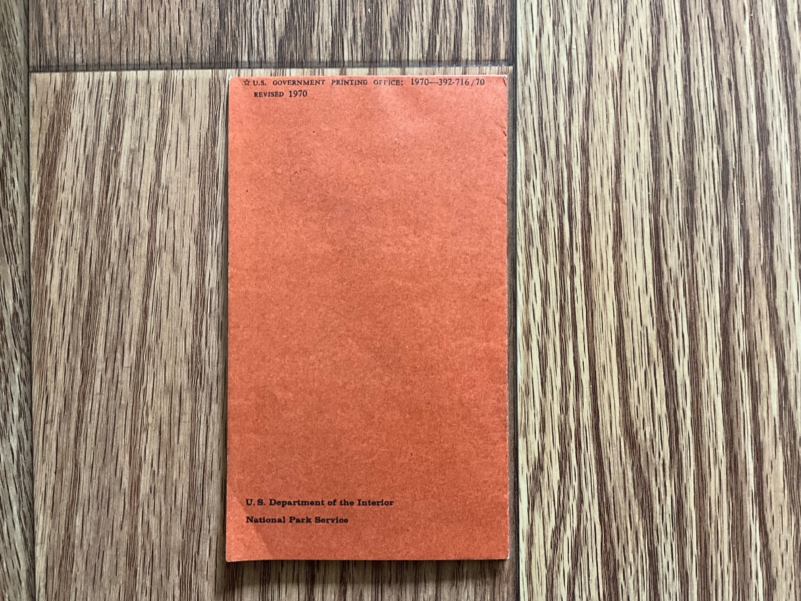Vintage Grand Canyon National Park Arizona South Rim Map Brochure 1970 Pamphlet