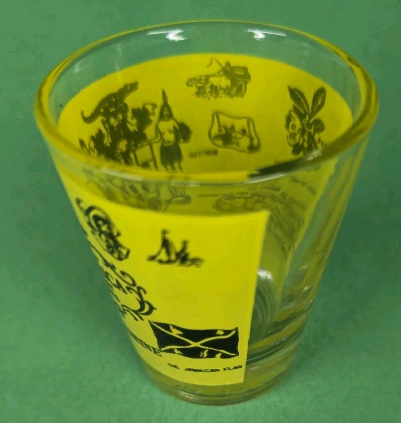 Vintage JAMAICA WEST INDIES Souvenir Shot Glass