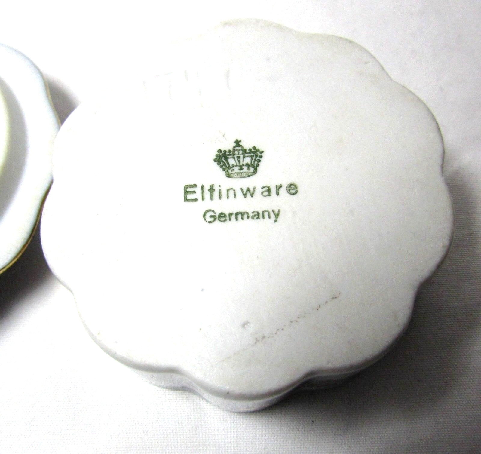 Vintage Elfinware Hand Painted Prospect Point Niagara Falls Lidded Box Germany